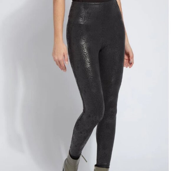 Lysse Legging Black Snake Print Medium NEW - Picture 1 of 13